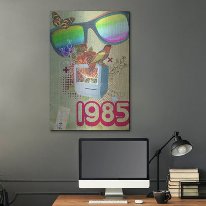 Luxe Metal Art '1985' by Elo Marc, Metal Wall Art,24x36