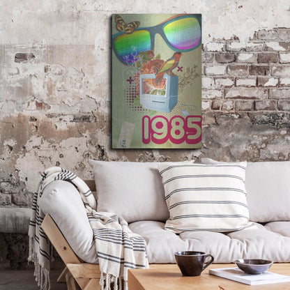 Luxe Metal Art '1985' by Elo Marc, Metal Wall Art,24x36