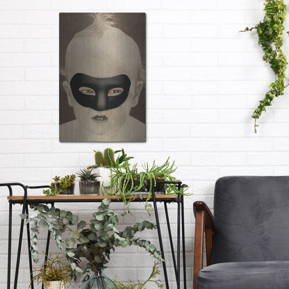 Luxe Metal Art 'Baby Hero' by Elo Marc, Metal Wall Art,12x16