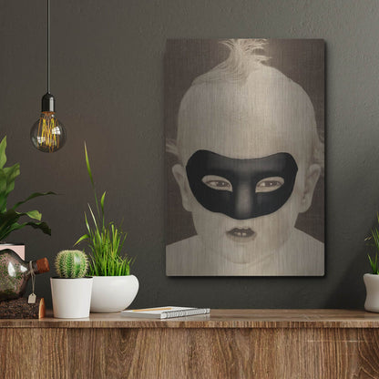 Luxe Metal Art 'Baby Hero' by Elo Marc, Metal Wall Art,12x16