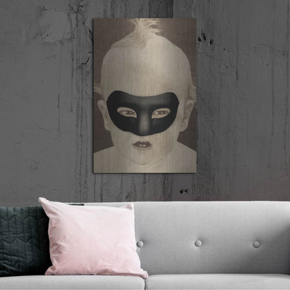 Luxe Metal Art 'Baby Hero' by Elo Marc, Metal Wall Art,24x36