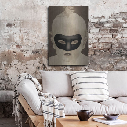 Luxe Metal Art 'Baby Hero' by Elo Marc, Metal Wall Art,24x36