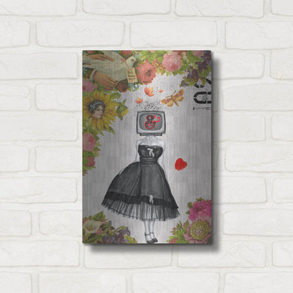 Luxe Metal Art 'Candy Girl' by Elo Marc, Metal Wall Art,12x16