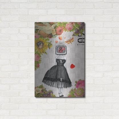 Luxe Metal Art 'Candy Girl' by Elo Marc, Metal Wall Art,24x36