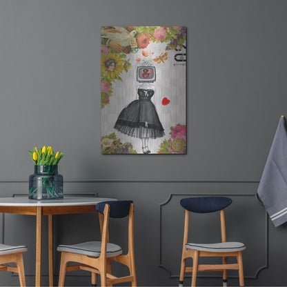 Luxe Metal Art 'Candy Girl' by Elo Marc, Metal Wall Art,24x36