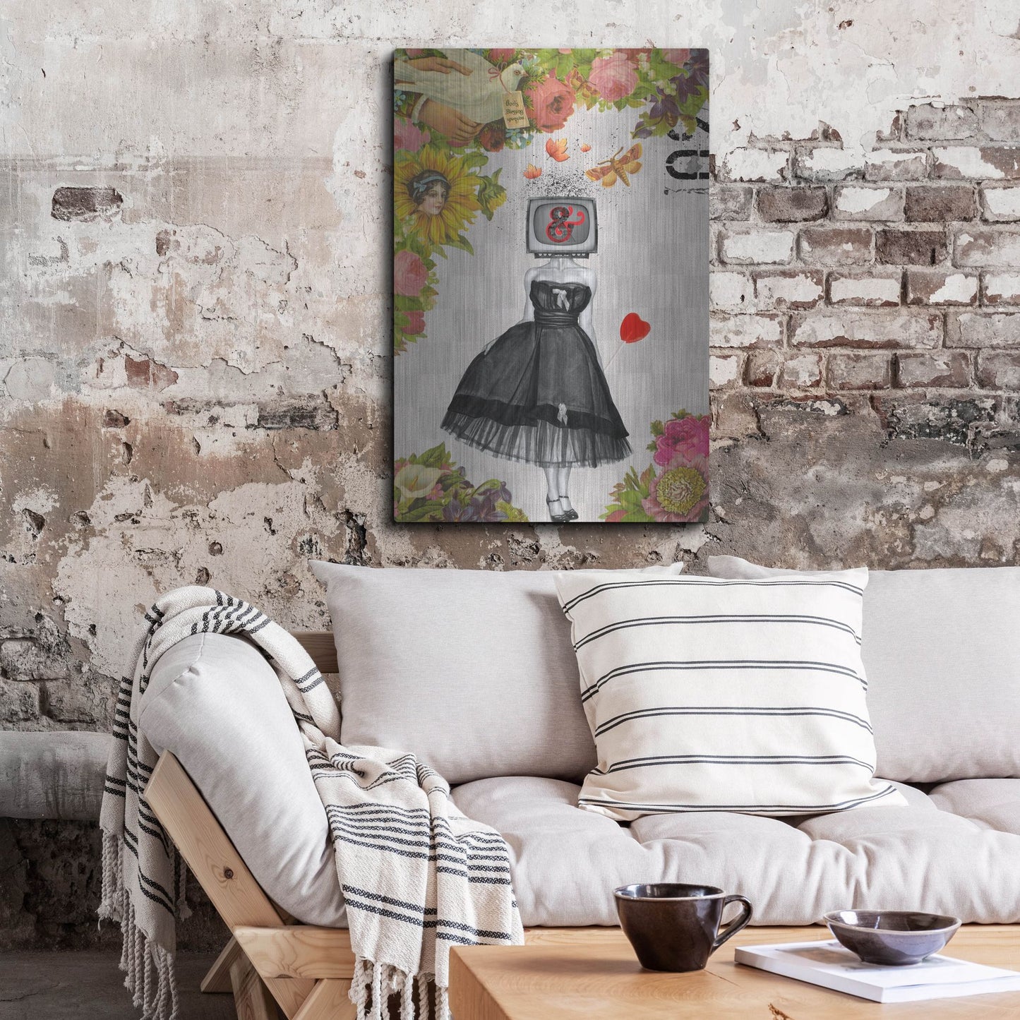 Luxe Metal Art 'Candy Girl' by Elo Marc, Metal Wall Art,24x36