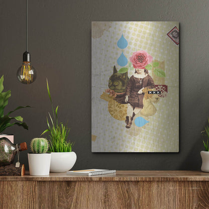 Luxe Metal Art 'Childhood' by Elo Marc, Metal Wall Art,12x16