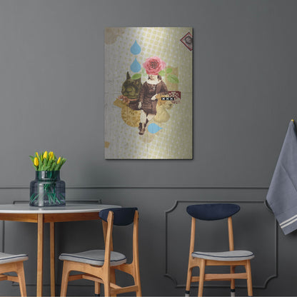 Luxe Metal Art 'Childhood' by Elo Marc, Metal Wall Art,24x36