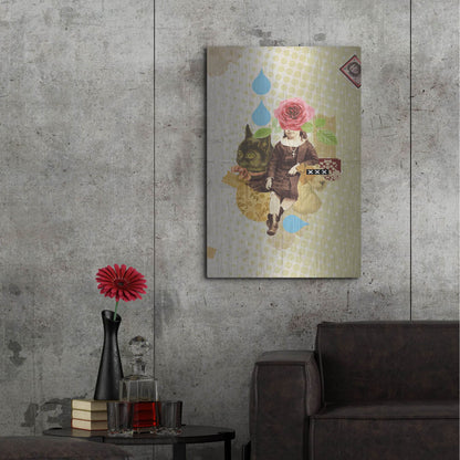 Luxe Metal Art 'Childhood' by Elo Marc, Metal Wall Art,24x36