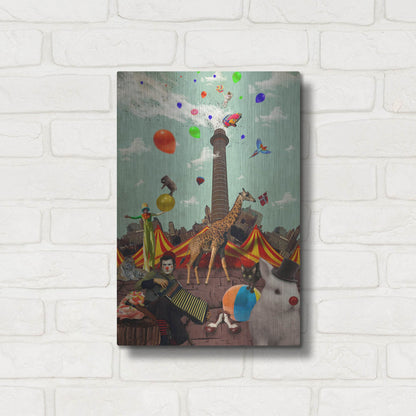 Luxe Metal Art 'Circus' by Elo Marc, Metal Wall Art,12x16