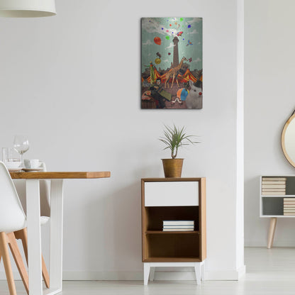 Luxe Metal Art 'Circus' by Elo Marc, Metal Wall Art,16x24