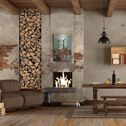 Luxe Metal Art 'Circus' by Elo Marc, Metal Wall Art,24x36