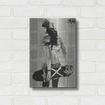 Luxe Metal Art 'Sk8Ter Gurl' by Loui Jover, Metal Wall Art,12x16