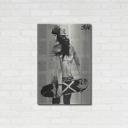 Luxe Metal Art 'Sk8Ter Gurl' by Loui Jover, Metal Wall Art,24x36