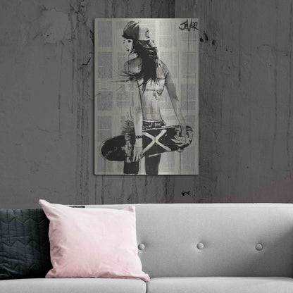 Luxe Metal Art 'Sk8Ter Gurl' by Loui Jover, Metal Wall Art,24x36