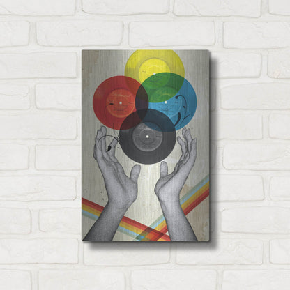 Luxe Metal Art 'CMYK The Creation Of Retro' by Elo Marc, Metal Wall Art,12x16