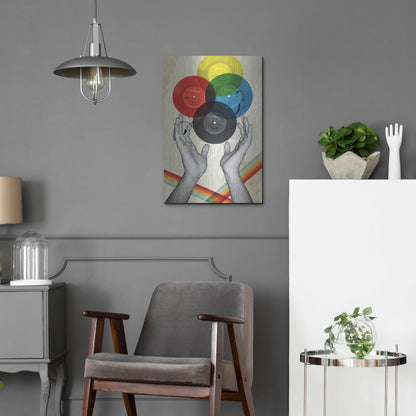 Luxe Metal Art 'CMYK The Creation Of Retro' by Elo Marc, Metal Wall Art,16x24