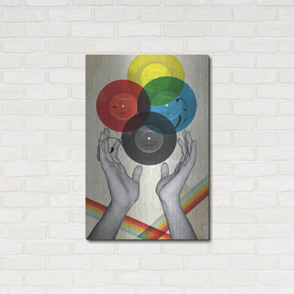 Luxe Metal Art 'CMYK The Creation Of Retro' by Elo Marc, Metal Wall Art,24x36