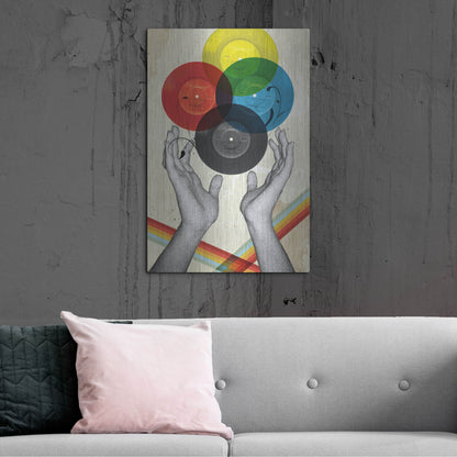 Luxe Metal Art 'CMYK The Creation Of Retro' by Elo Marc, Metal Wall Art,24x36