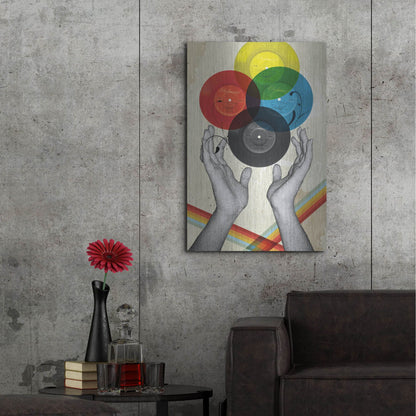 Luxe Metal Art 'CMYK The Creation Of Retro' by Elo Marc, Metal Wall Art,24x36
