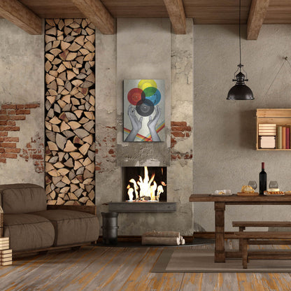 Luxe Metal Art 'CMYK The Creation Of Retro' by Elo Marc, Metal Wall Art,24x36