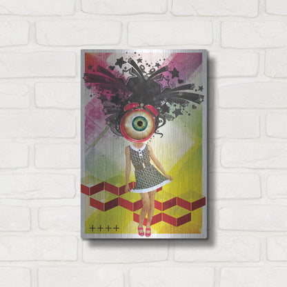 Luxe Metal Art 'Do You Watch Your Time' by Elo Marc, Metal Wall Art,12x16