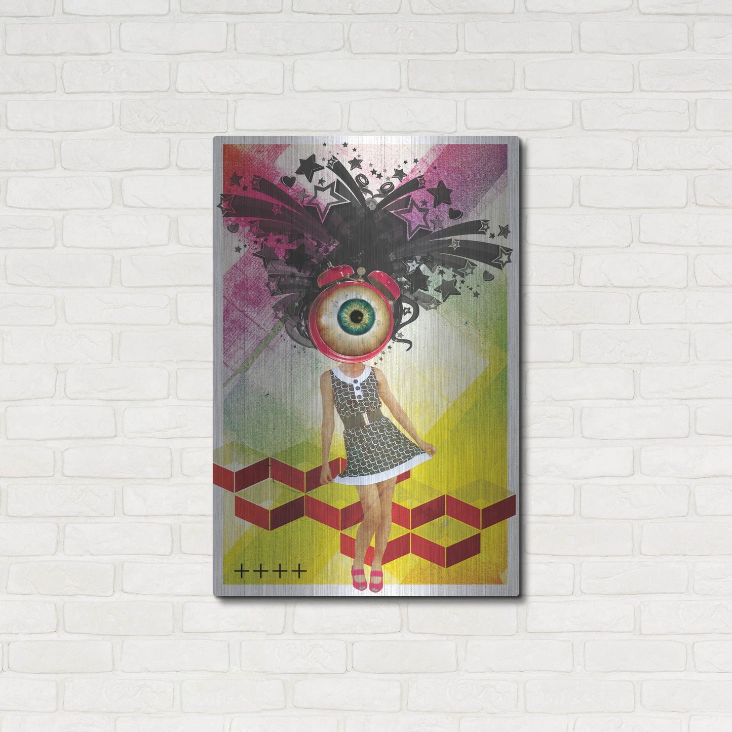 Luxe Metal Art 'Do You Watch Your Time' by Elo Marc, Metal Wall Art,24x36