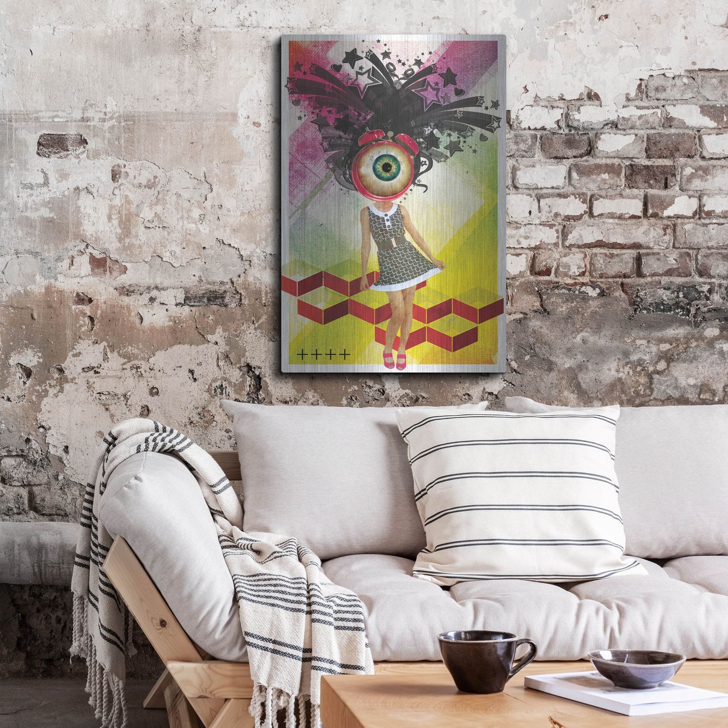 Luxe Metal Art 'Do You Watch Your Time' by Elo Marc, Metal Wall Art,24x36