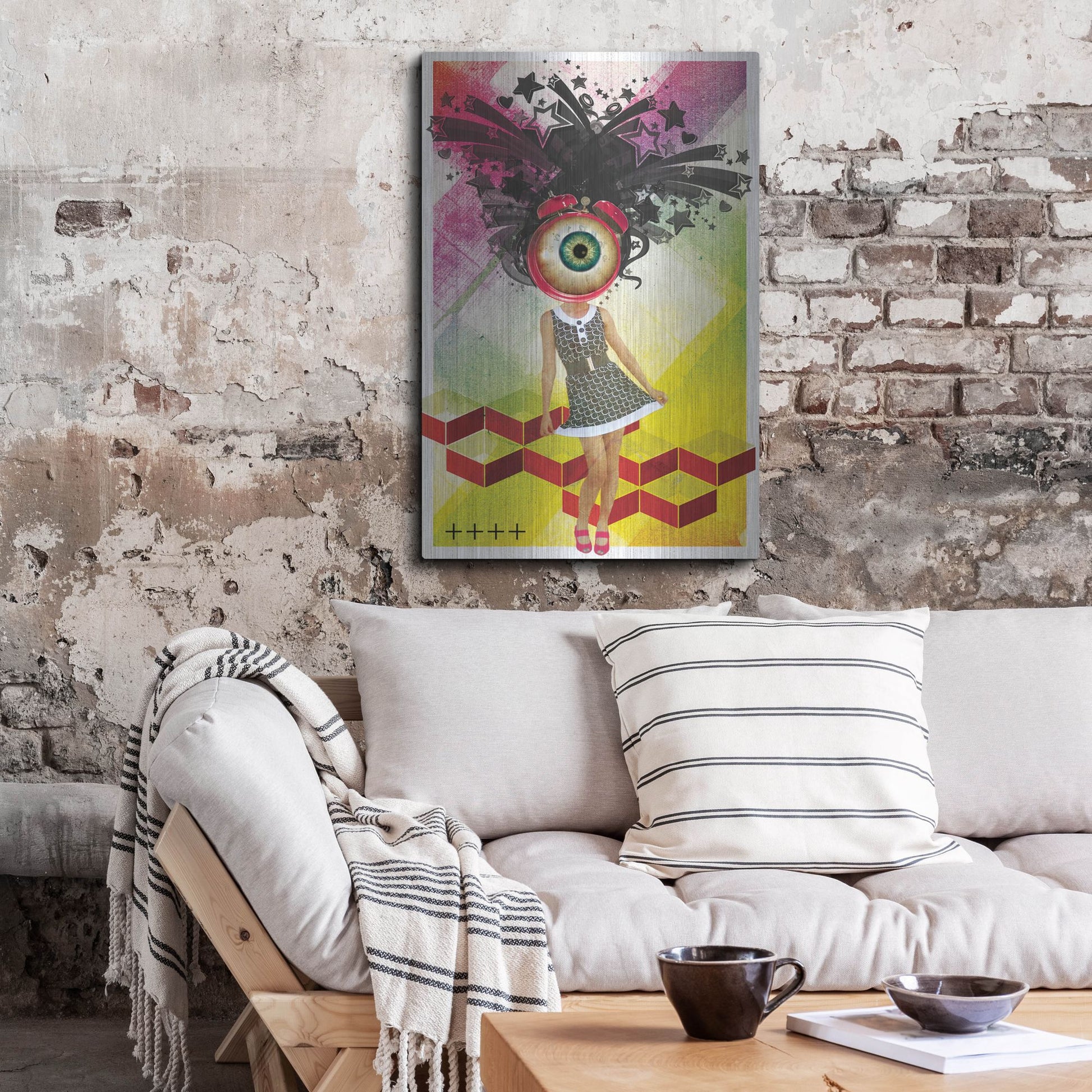 Luxe Metal Art 'Do You Watch Your Time' by Elo Marc, Metal Wall Art,24x36