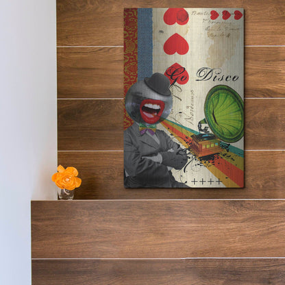 Luxe Metal Art 'Go Disco' by Elo Marc, Metal Wall Art,12x16