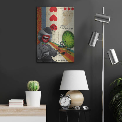 Luxe Metal Art 'Go Disco' by Elo Marc, Metal Wall Art,16x24