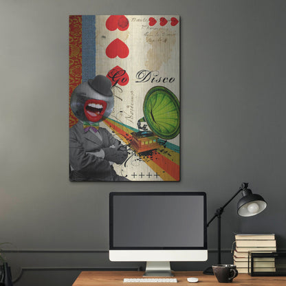 Luxe Metal Art 'Go Disco' by Elo Marc, Metal Wall Art,24x36