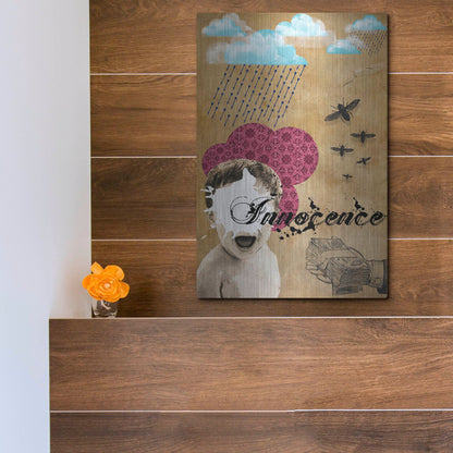Luxe Metal Art 'Innocence' by Elo Marc, Metal Wall Art,12x16