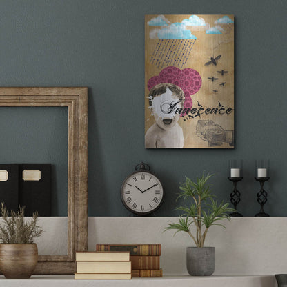 Luxe Metal Art 'Innocence' by Elo Marc, Metal Wall Art,12x16