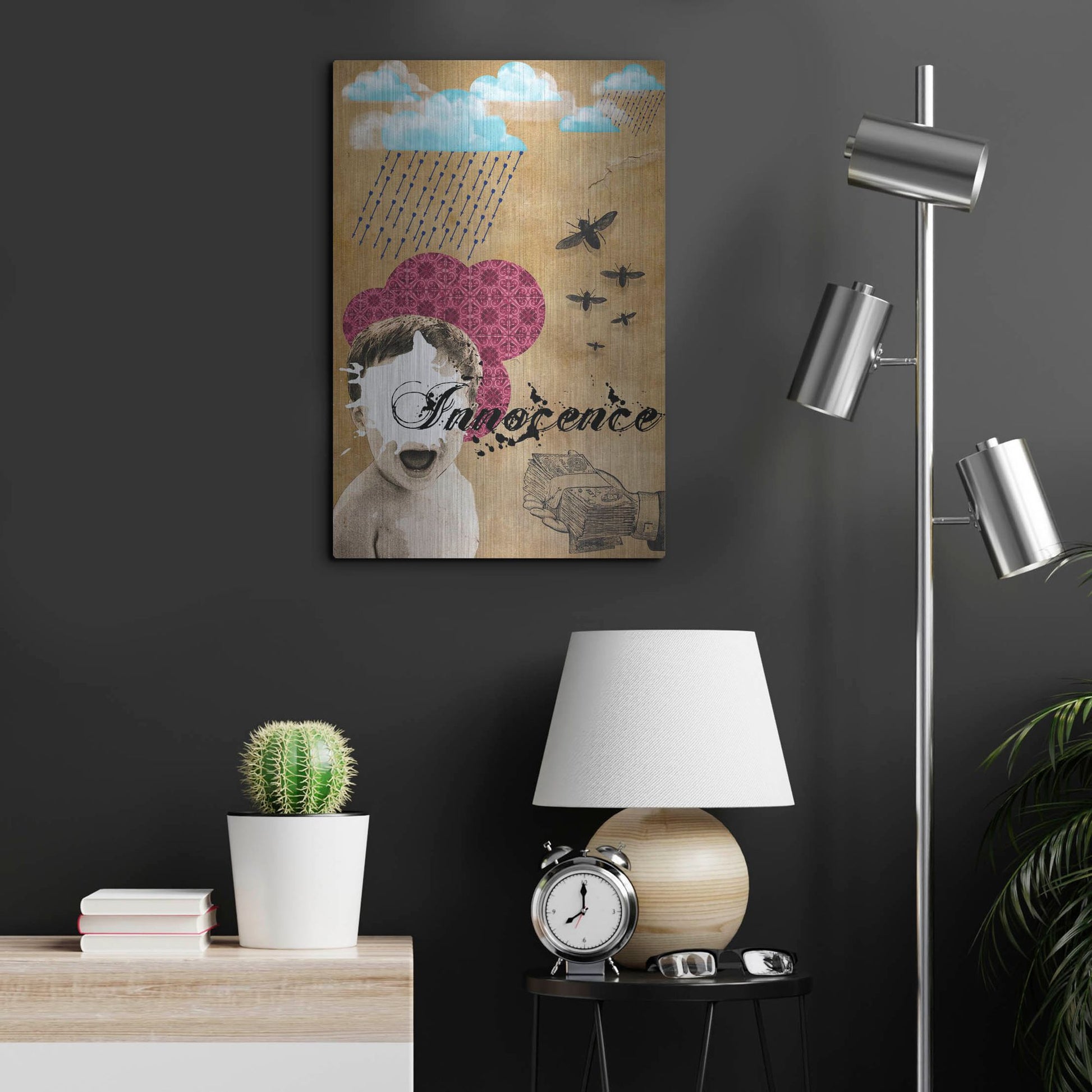 Luxe Metal Art 'Innocence' by Elo Marc, Metal Wall Art,16x24