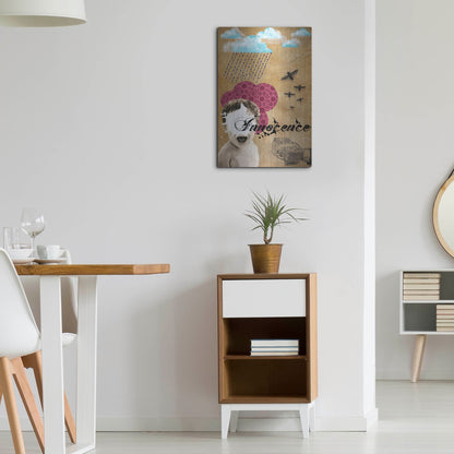 Luxe Metal Art 'Innocence' by Elo Marc, Metal Wall Art,16x24