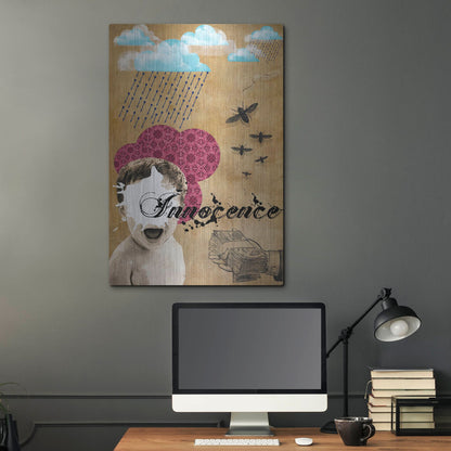 Luxe Metal Art 'Innocence' by Elo Marc, Metal Wall Art,24x36