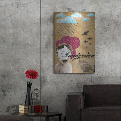 Luxe Metal Art 'Innocence' by Elo Marc, Metal Wall Art,24x36