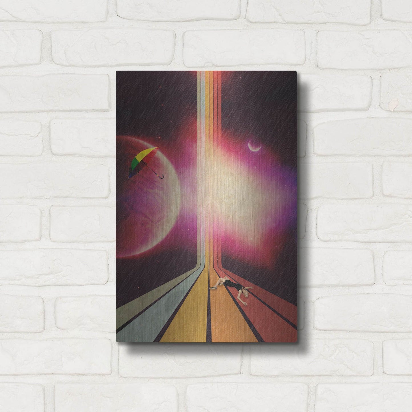 Luxe Metal Art 'Lost' by Elo Marc, Metal Wall Art,12x16