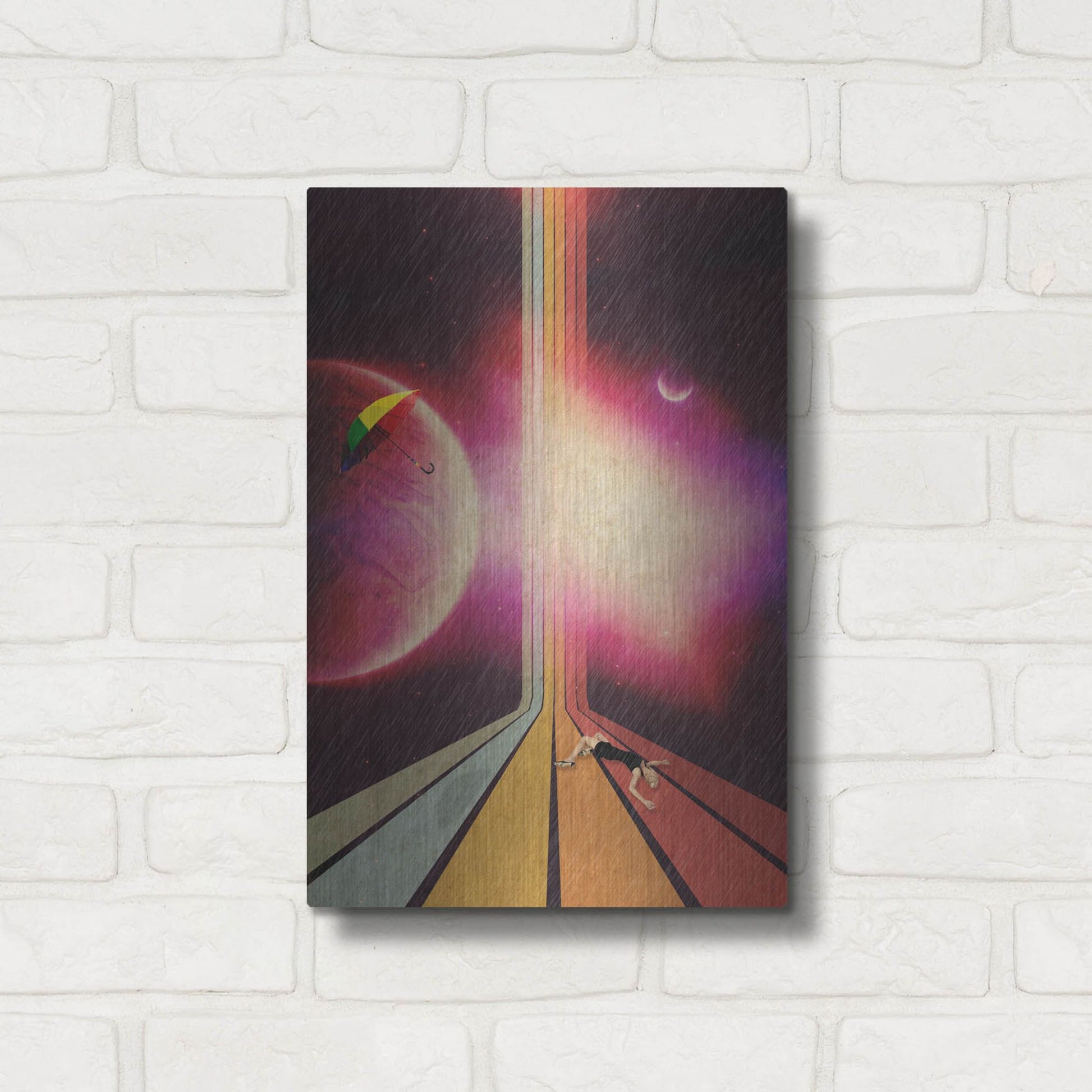 Luxe Metal Art 'Lost' by Elo Marc, Metal Wall Art,12x16