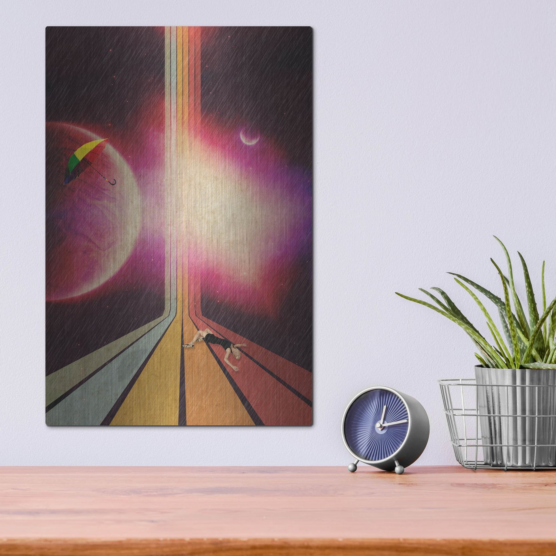 Luxe Metal Art 'Lost' by Elo Marc, Metal Wall Art,12x16