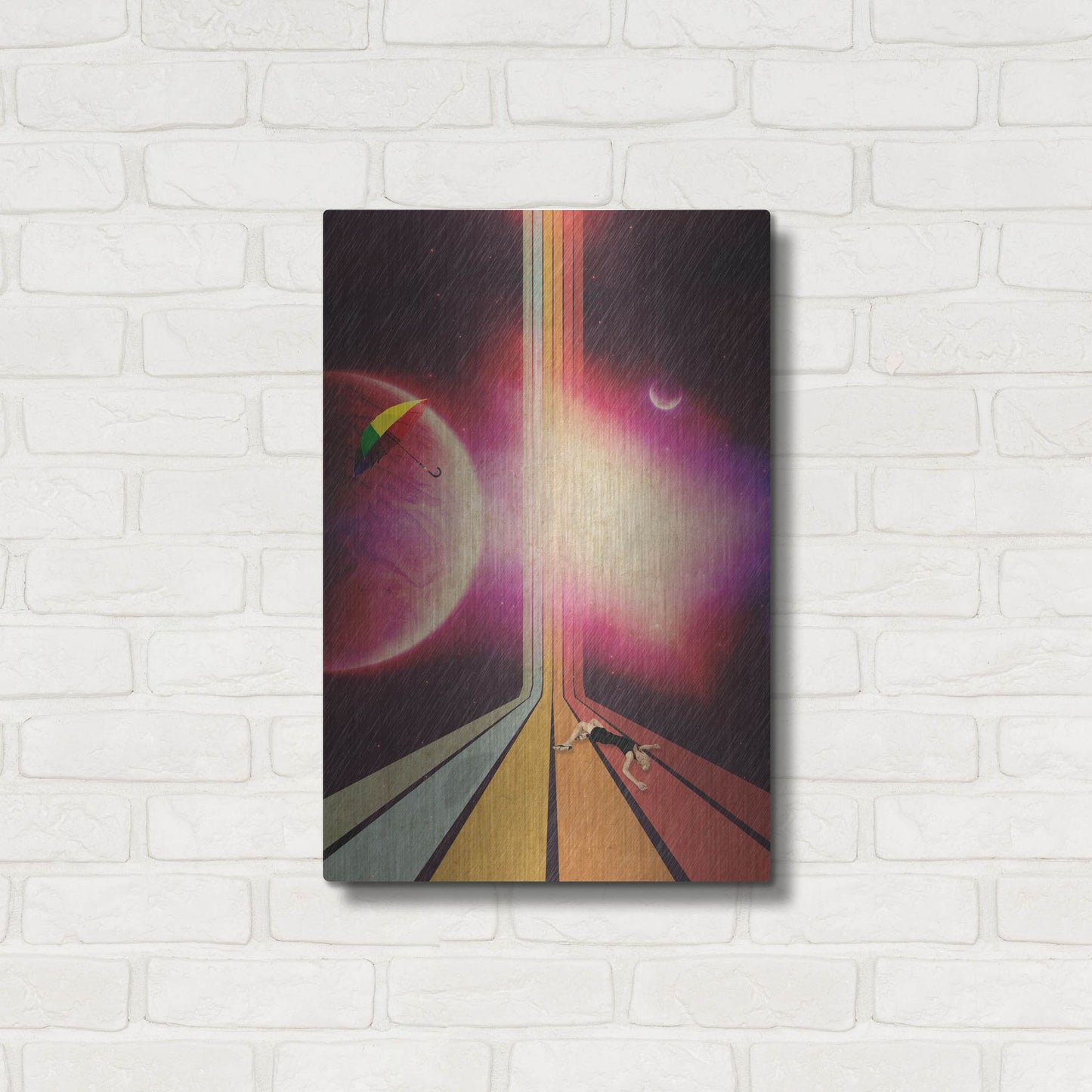 Luxe Metal Art 'Lost' by Elo Marc, Metal Wall Art,16x24