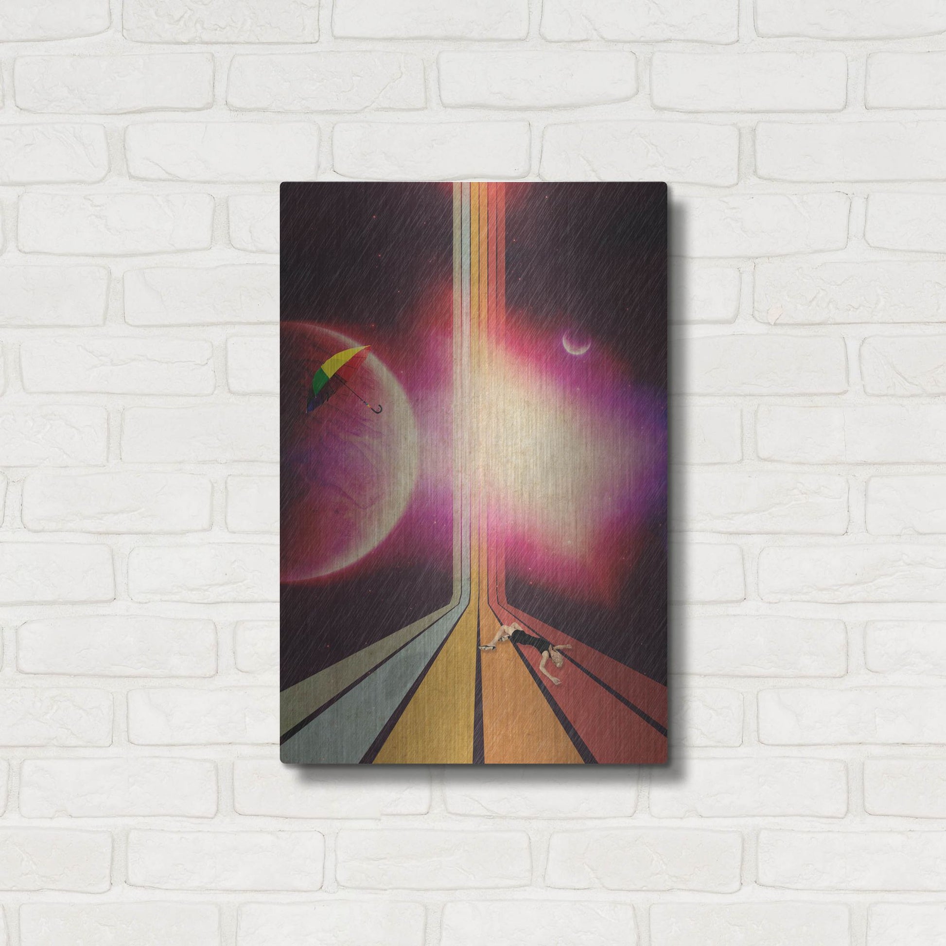 Luxe Metal Art 'Lost' by Elo Marc, Metal Wall Art,16x24