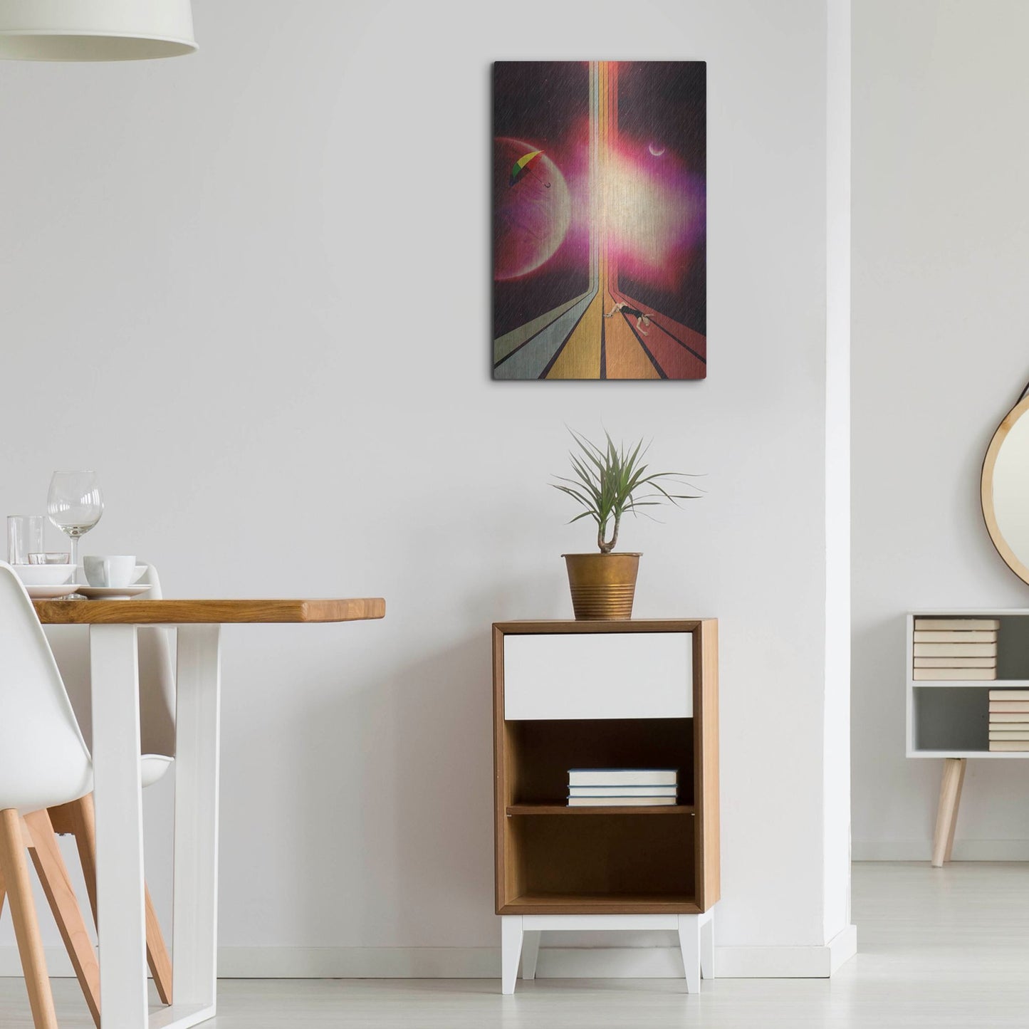 Luxe Metal Art 'Lost' by Elo Marc, Metal Wall Art,16x24