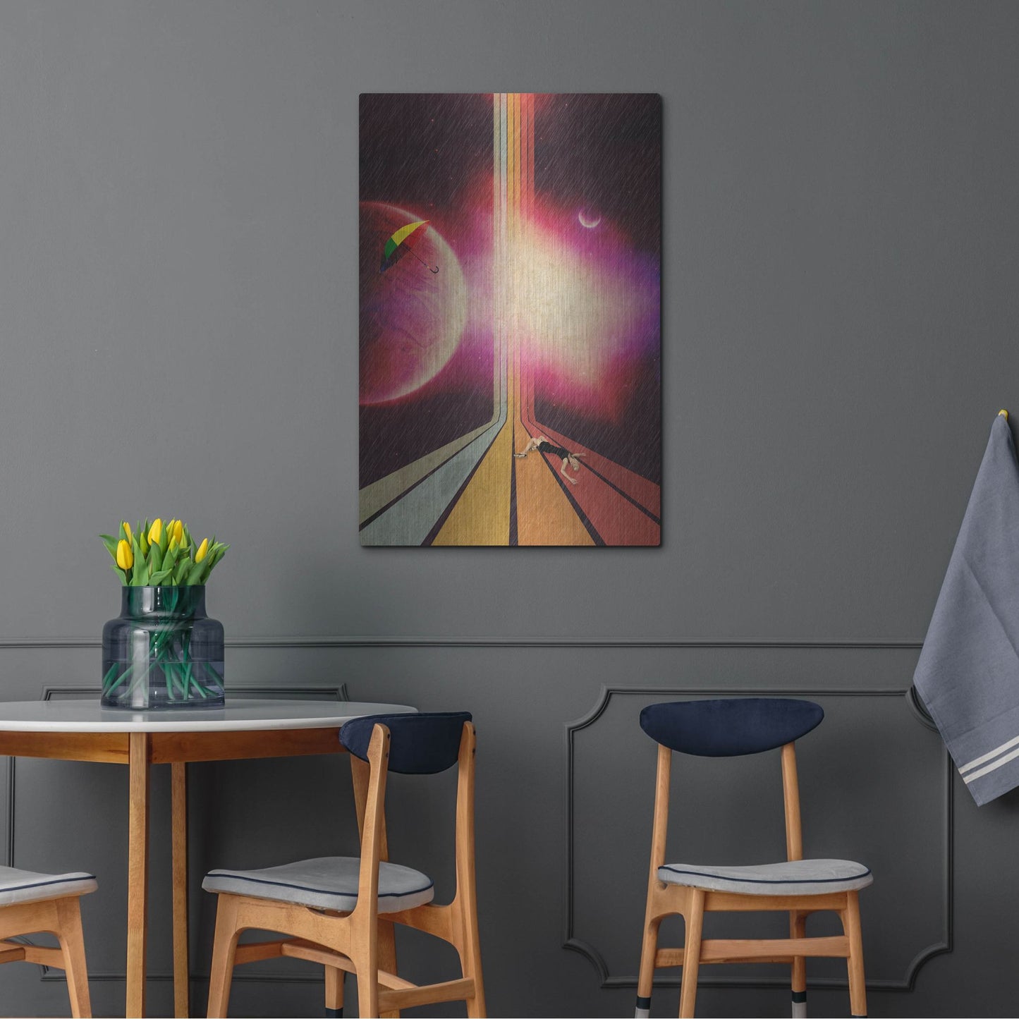 Luxe Metal Art 'Lost' by Elo Marc, Metal Wall Art,24x36