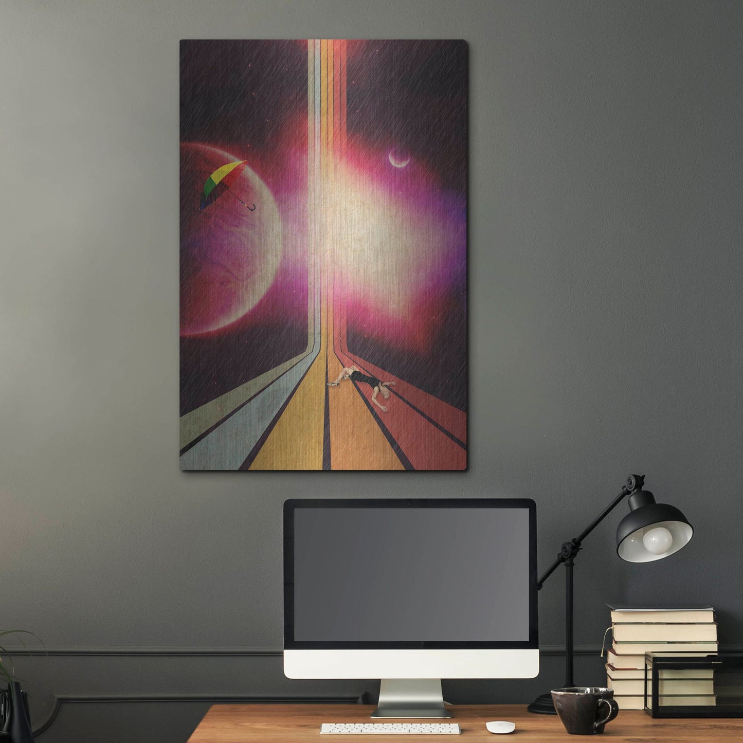 Luxe Metal Art 'Lost' by Elo Marc, Metal Wall Art,24x36