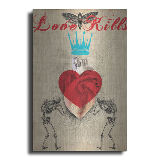 Luxe Metal Art 'Love Kills' by Elo Marc, Metal Wall Art