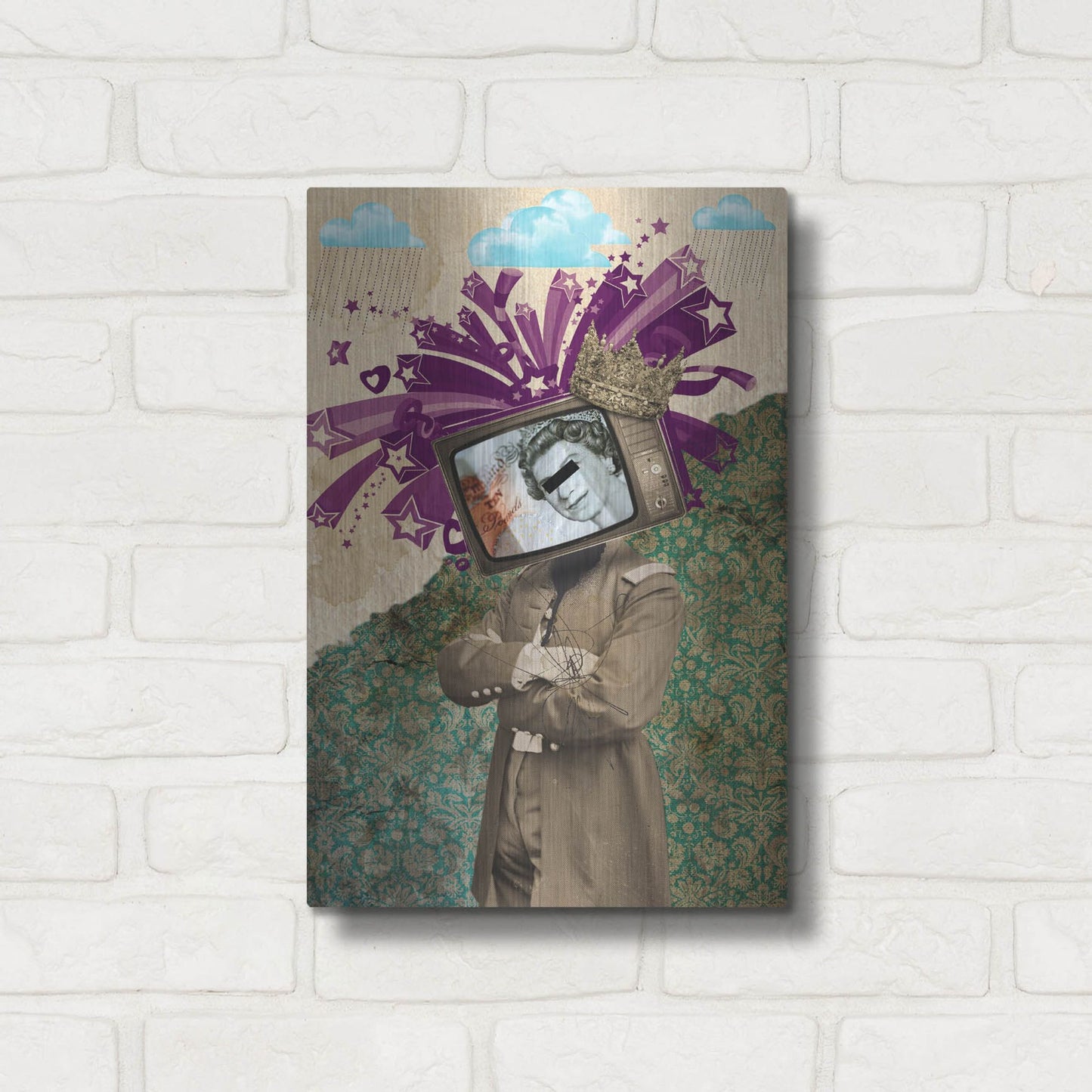 Luxe Metal Art 'Queen And King' by Elo Marc, Metal Wall Art,12x16