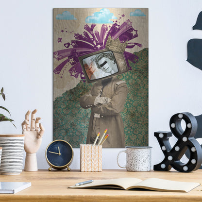 Luxe Metal Art 'Queen And King' by Elo Marc, Metal Wall Art,12x16