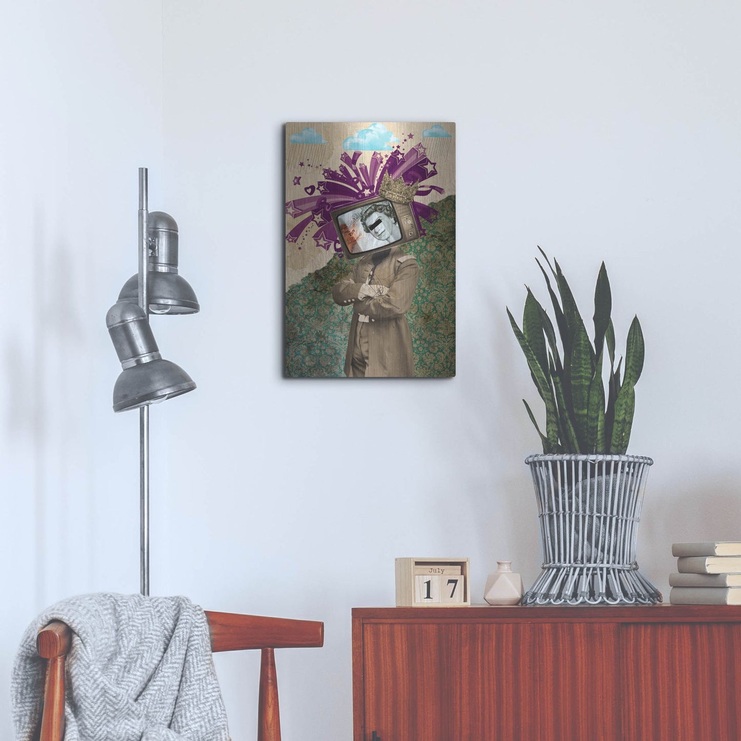 Luxe Metal Art 'Queen And King' by Elo Marc, Metal Wall Art,16x24